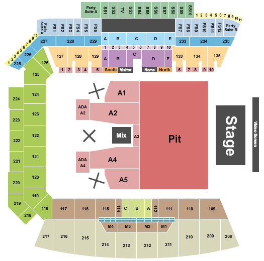 BMO Stadium Iron Maiden Seating Chart